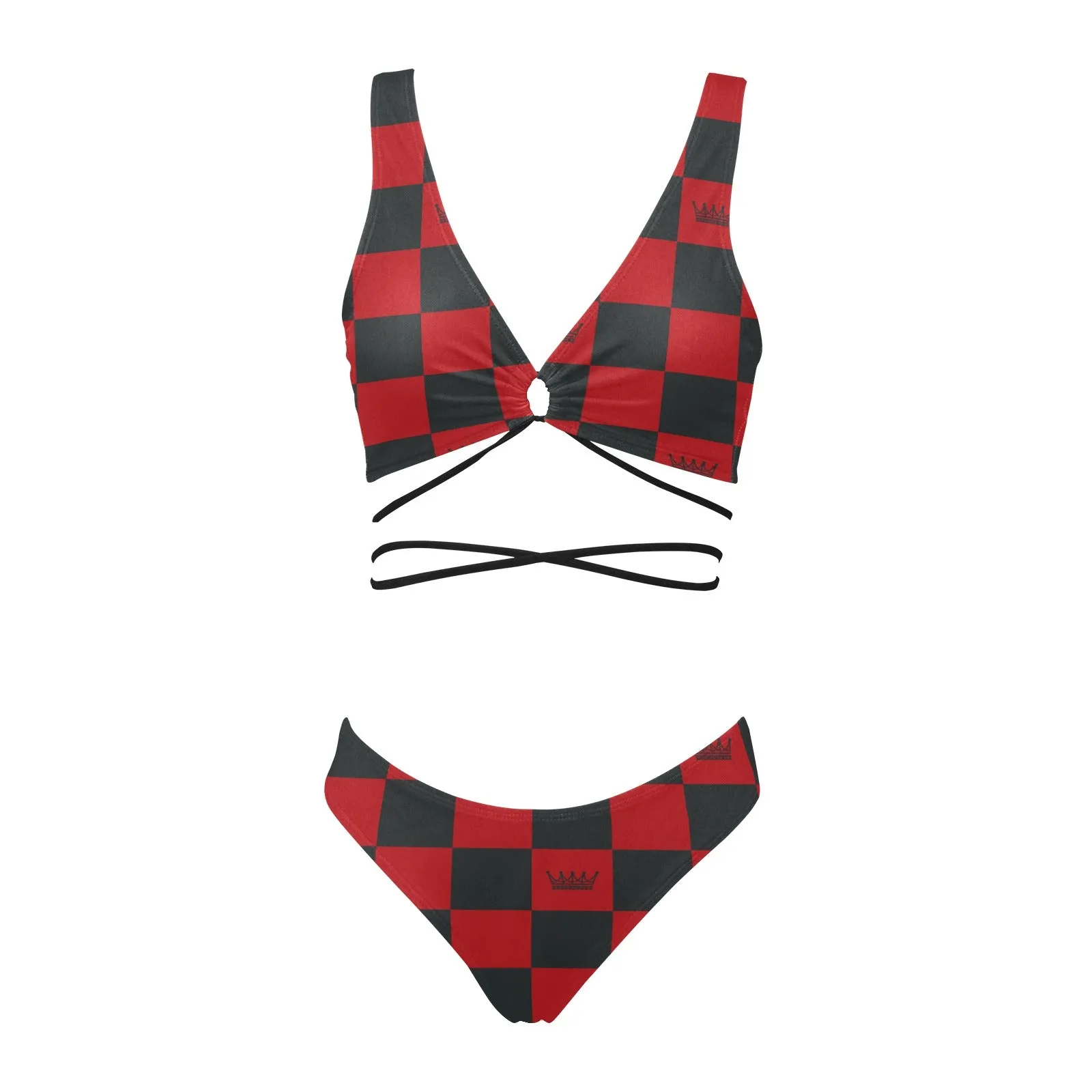 chess queen Cross String Bikini Set (Model S29)