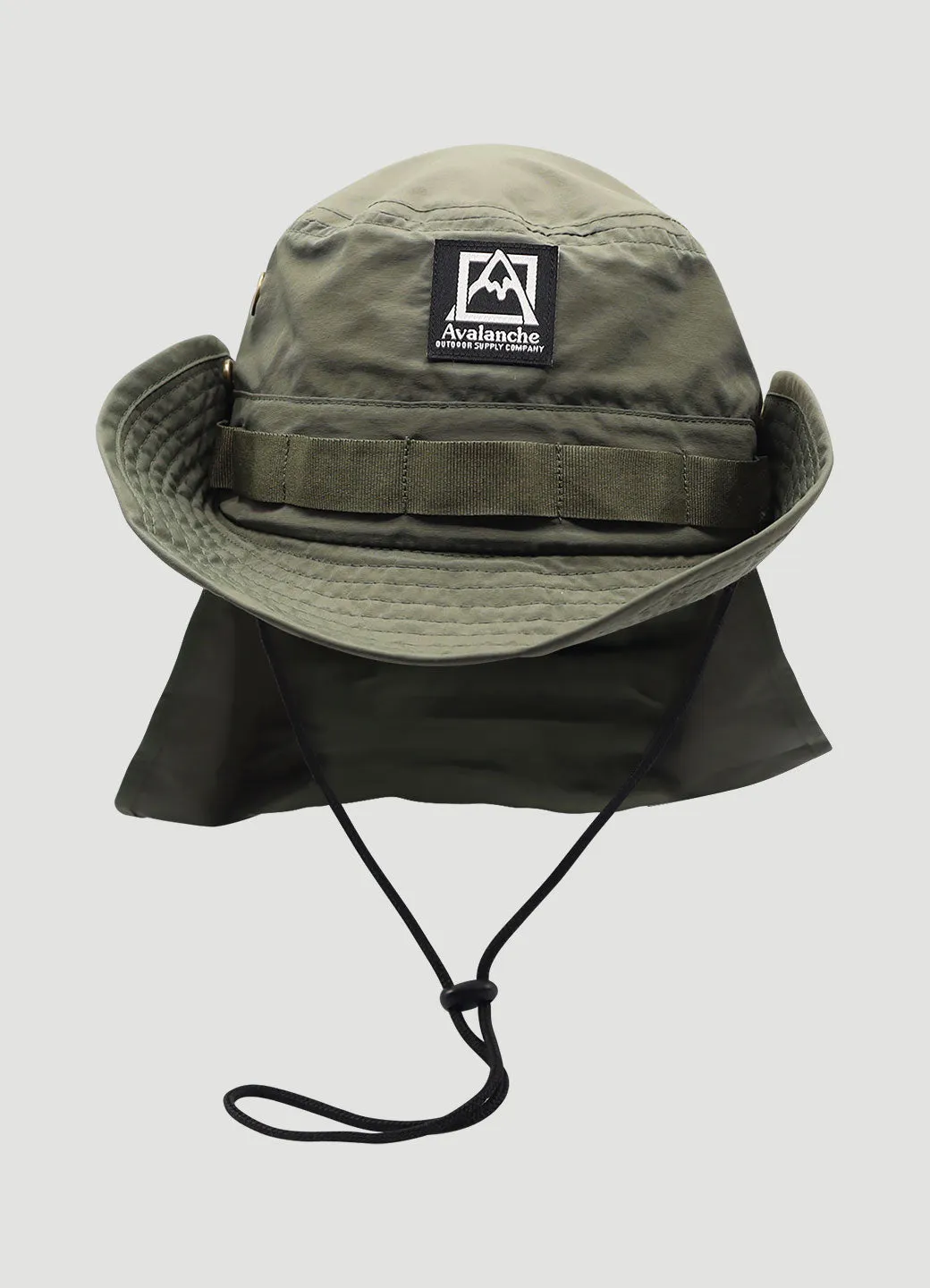 Logo Neck Shield Bucket Hat