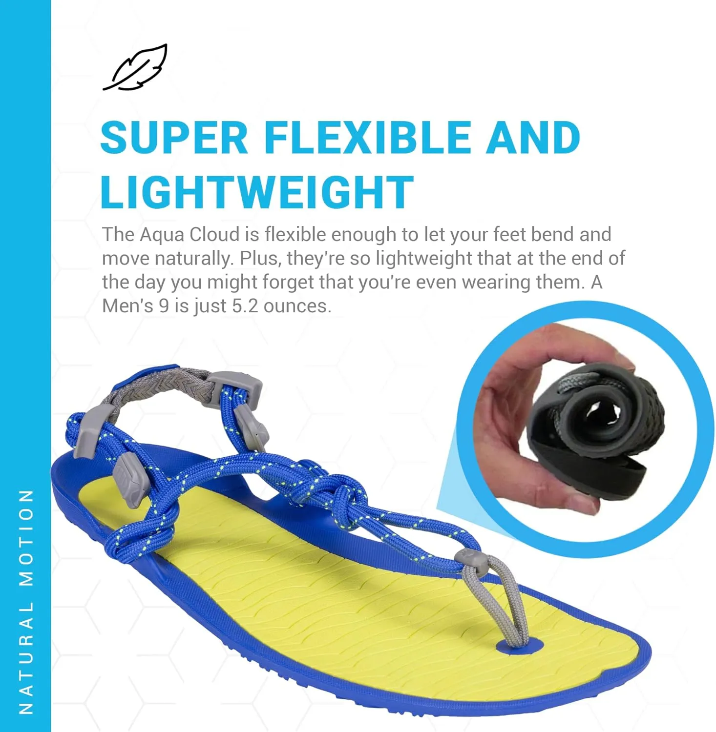 Xero Shoes Men's Aqua Cloud Barefoot Water Sandal
